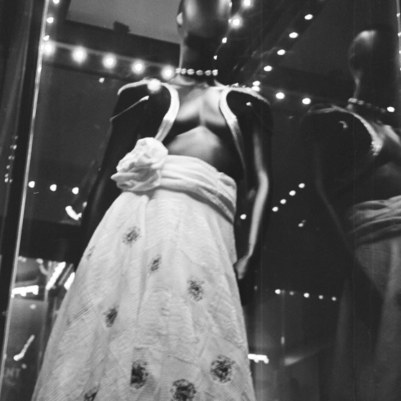 Sheer top, sooo cute! Ties above waist. Excellent Condition! - Picture 6 of 13